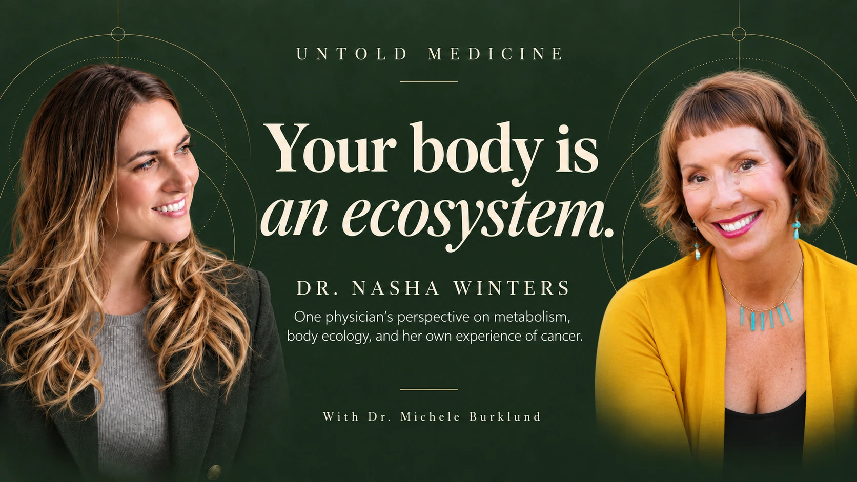 Your Body Is an Ecosystem. Dr. Nasha Winters in conversation with Dr. Michele Burklund.