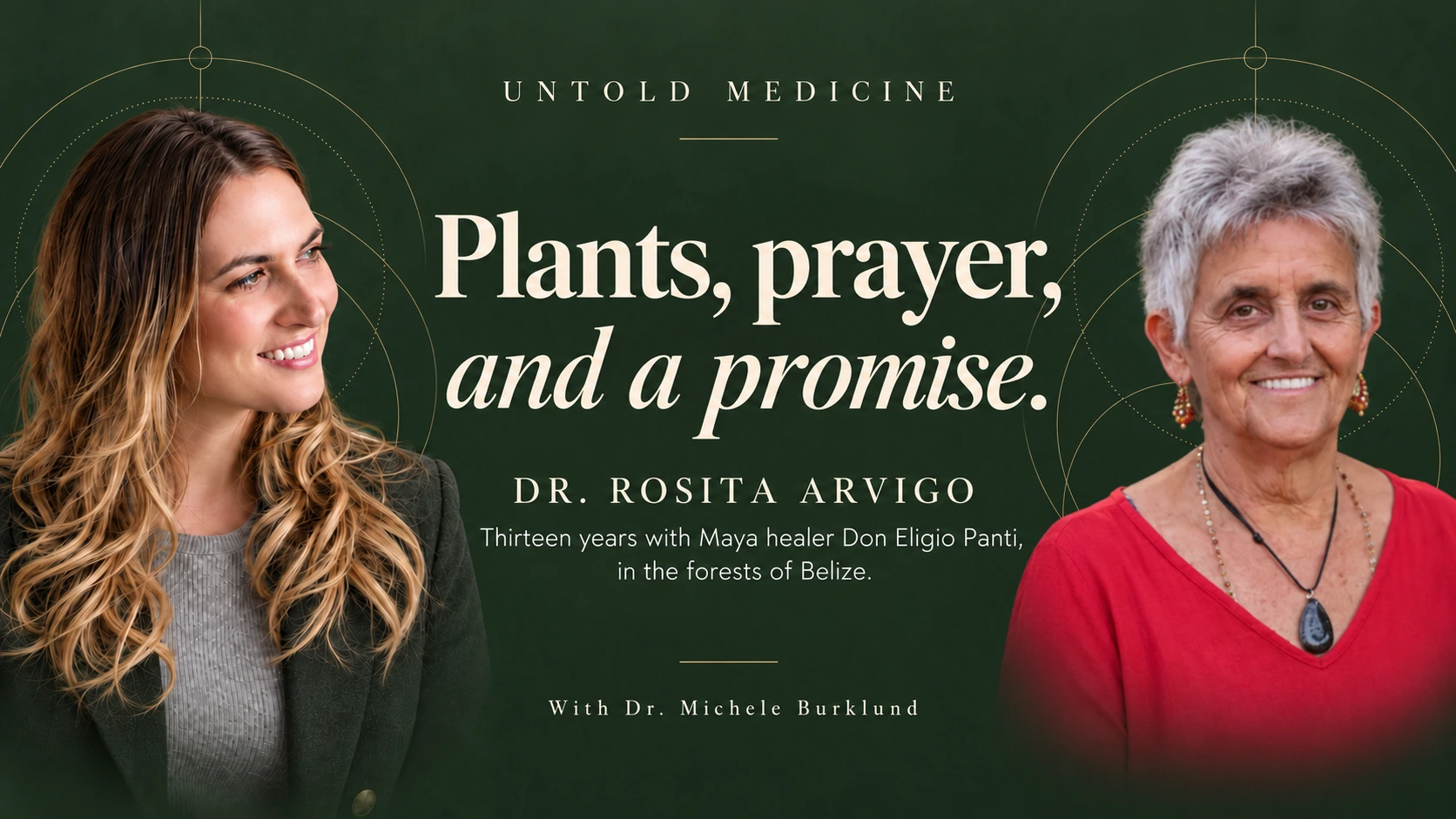 Plants, Prayer, and a Promise. Dr. Rosita Arvigo in conversation with Dr. Michele Burklund.