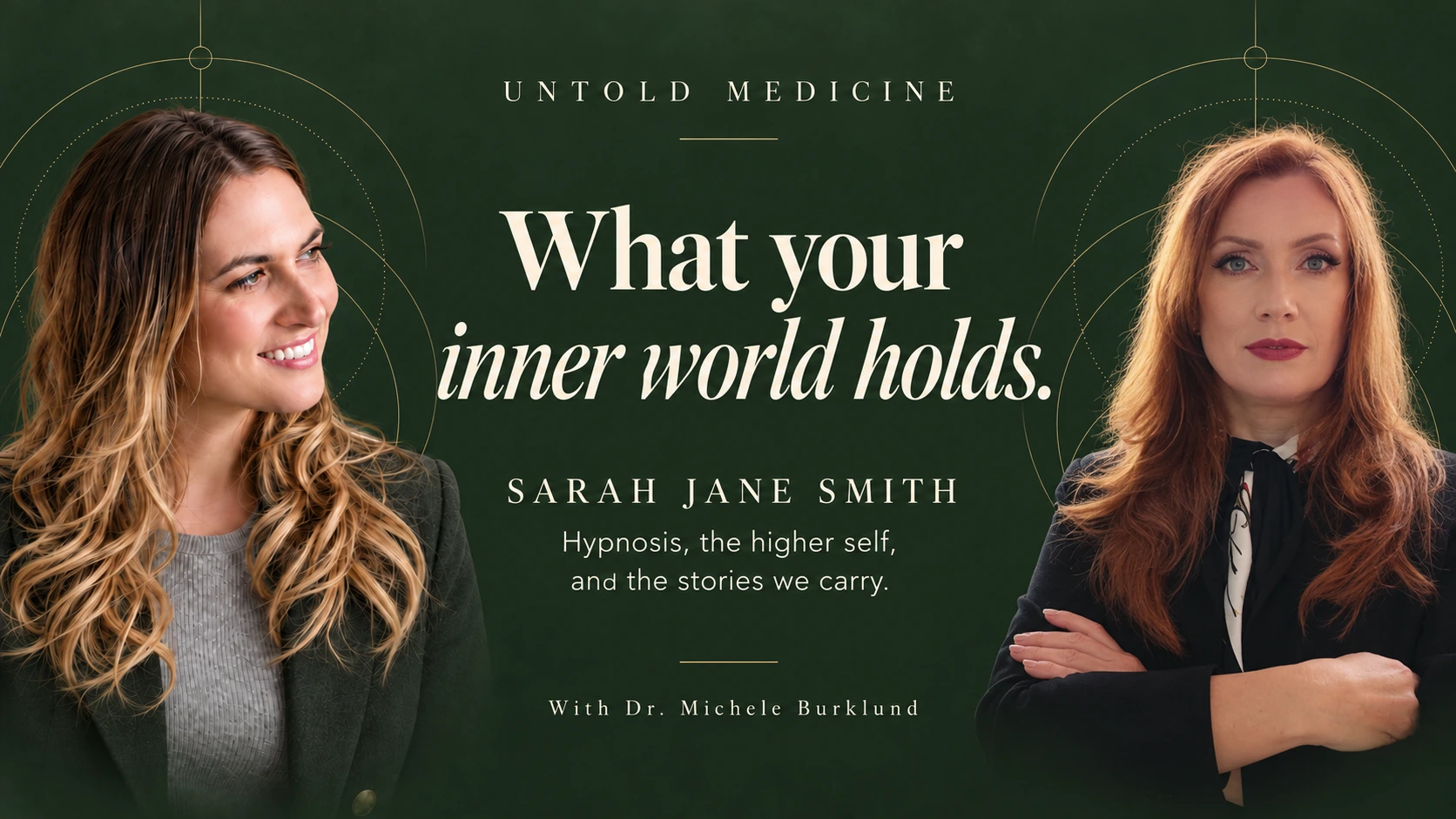 What Your Inner World Holds. Sarah Jane Smith in conversation with Dr. Michele Burklund.